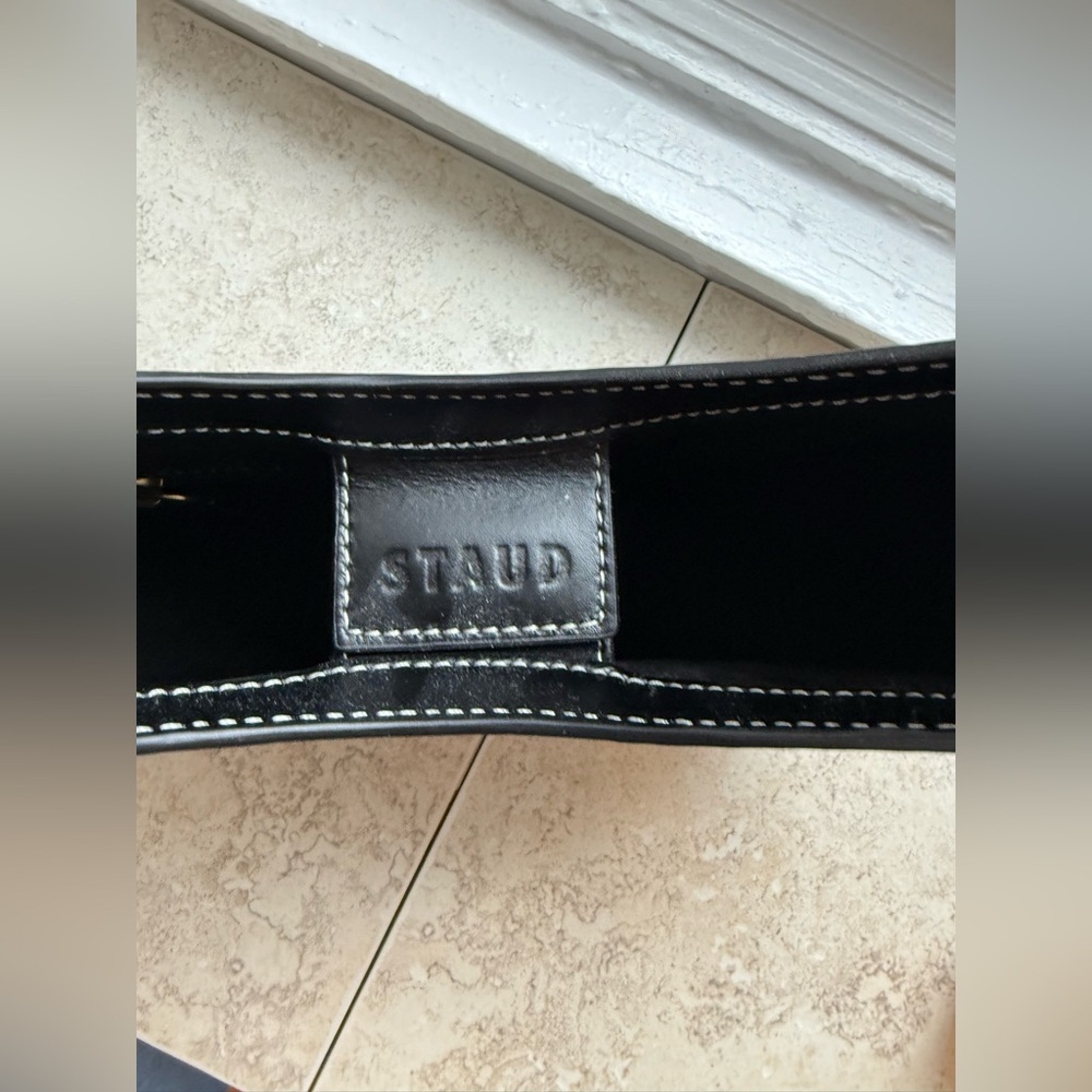 Staud Moon Bag in Black Leather - Picture 5 of 7